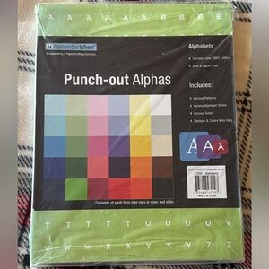 Colorblok Punch-Out Alphas - brand new!